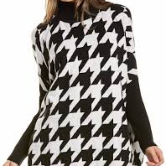 Joseph A Sweaters - NWT Joseph A. black and white Houndstooth Sweater, M